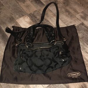 Coach handbag with shoulder strap